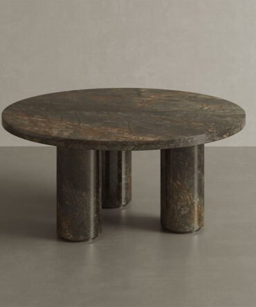 Casoli Marble Coffee Table, Forest Green