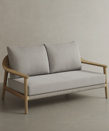 N1 Two Seater Sofa Light Teak